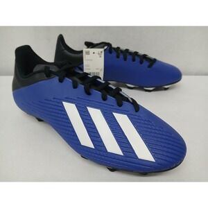 Adidas‎ Men's X 19.4 FxG Soccer Cleats EF1698 Royal Blue Black Sz 8.5